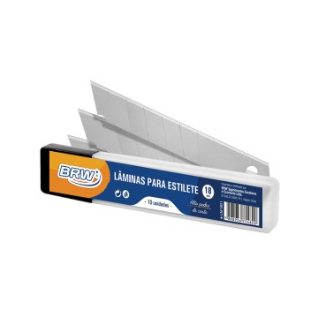Lâmina para Estilete BRW 18mm 10UN