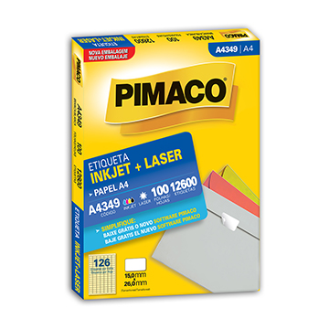 Etiquetas Adesivas A4349 15x26mm Pimaco