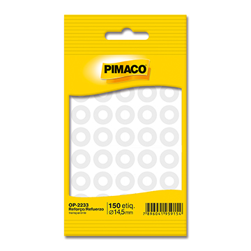 Etiqueta Adesiva Reforço 14,5 mm 5 folhas | Pimaco OP-2233