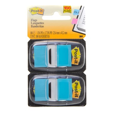Marcador Adesivo Post-it 3M 25x43mm Flags Azul