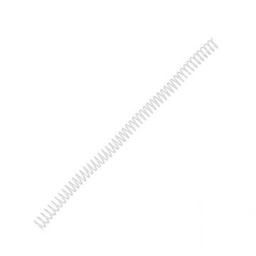 Espiral de Encadernação Plaspiral Branco 14mm PCT 100UN