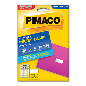 Etiquetas Adesivas A5Q1226 12x26mm Pimaco
