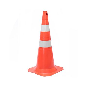 Cone de Sinalização Laranja e Branco 75cm