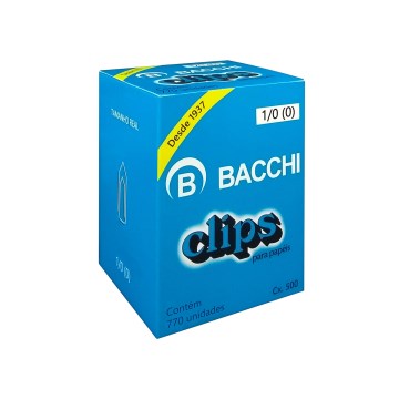 Clips Galvanizado Bacchi N°0 CX 770UN