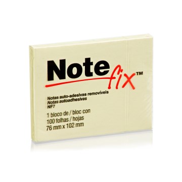Bloco Adesivo Note Fix 3M 76X102mm Amarelo