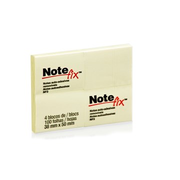 Bloco Adesivo Note Fix 3M 38X50mm Amarelo com 4UN