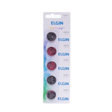 Bateria de Lítio Elgin CR2032 3V Moeda