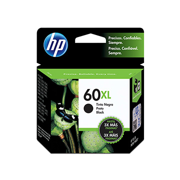 Cartucho HP CC641WB Preto 60XL