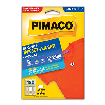 Etiquetas Adesivas A5Q813 8x13mm Pimaco