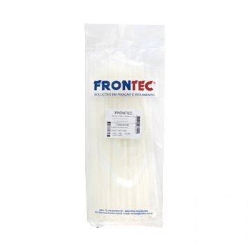 Abraçadeira de Nylon Frontec 202x3,7mm Branco PCT 100UN