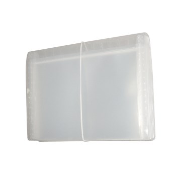 Pasta Sanfonada Duplicata ACP 12 Divisórias Cristal
