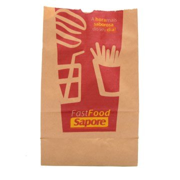 Saco de Papel Kraft para Lanche Sapore 18x10x28cm FD 1.000UN