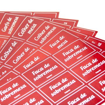 Adesivo Sapore para Organização de Talheres PCT 6fls
