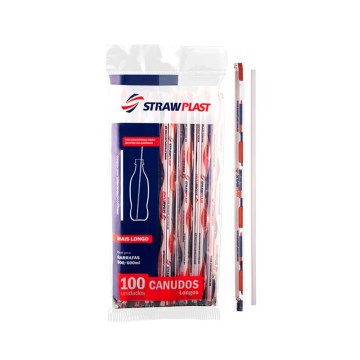 Canudo Strawplast Embalado Indiv 100UN