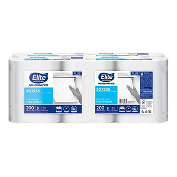 Papel Toalha Bobina 200m Elite FS 28g FD 6UN