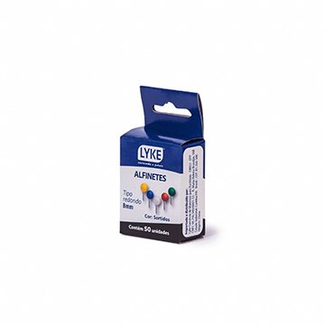 Alfinete para Mapas Lyke Cabeça Redonda CX 50UN