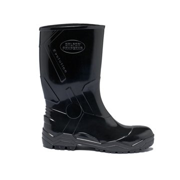 Bota PVC Italbotas Evolut Cano Médio Preta Bico+Pal Aço 40