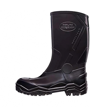 Bota PVC Italbotas Evolut Cano Médio Preta Bico+Pal Aço44/45