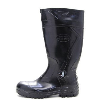 Bota PVC Italbotas Evolut Cano Longo Preta Bico+Pal Aço44/45