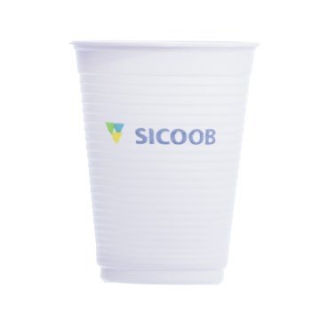 Copo PP 200ml Sicoob Branco ABNT CX 3.000UN