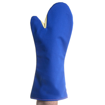 Luva Alta Temperatura Benetherm Mao de Gato Azul 45cm