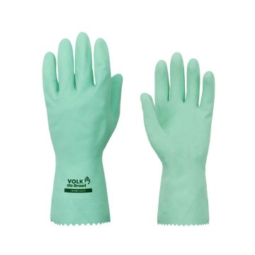 Luva Látex Verniz Volk Silver Verde G