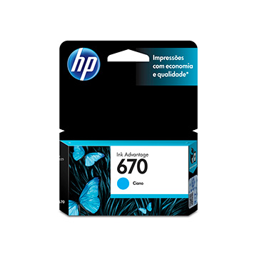 Cartucho HP CZ114AB Azul 670