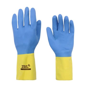 Luva Látex Neoprene Volk Bicolor Forrada P