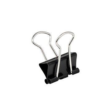 Prendedor de Papel BRW Preto 19mm CX 40UN