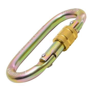 Mosquetão Carbografite CG670 Aço 18mm com Trava Rosca