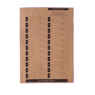 Envelope Vai e Vem Scrity Kraft Natural com Ilhós 250x353mm