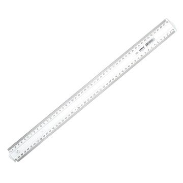 Régua Plástica Maxcril Cristal 50cm PCT 10UN