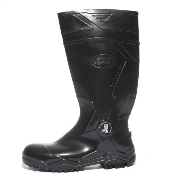 Bota PVC Italbotas Evolution Cano Longo Preta Bico Aço 45