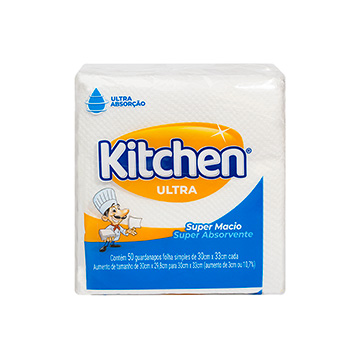 Guardanapo Folha Simples Kitchen 30x33cm 50UN