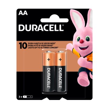 Pilha Alcalina Duracell Pequena AA Pequena 2UN