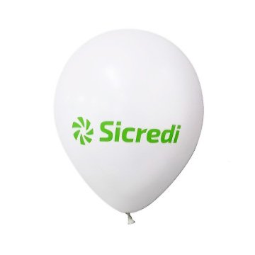 Balão Sicredi Branco PCT 100UN
