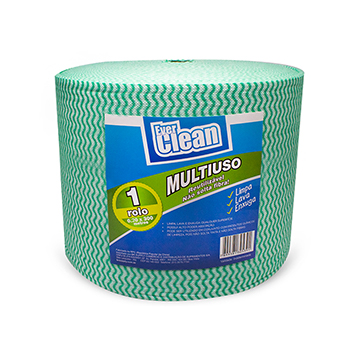 Pano Descartável Everclean Verde 35 g/m² RL 0,20x300m