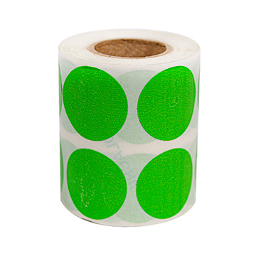 Etiqueta Couchê 25mm Redonda Verde RL 630UN