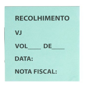 Bloco Recolhimento 60fls