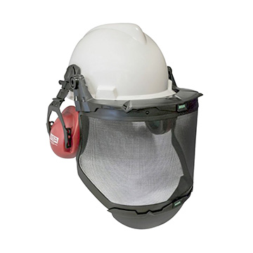Protetor Facial MSA V-Gard 190 Mesh Plus Visor Telado