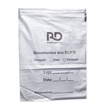 Envelope Arquivo Fiscal Prata Raia Drogasil PCT 100UN