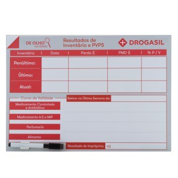 Placa Curva de Validade Drogasil