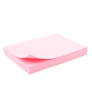 Bloco Adesivo Go Office 75x100mm Rosa Pastel