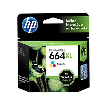 Cartucho de tinta Original 664XL F6V30AB Colorido | HP
