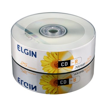 CDR Gravável 52x 700 MB Elgin 25 unidades