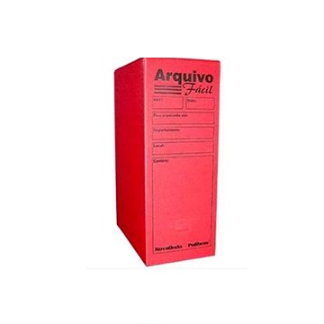 Arquivo Morto Polibras Polionda Vermelho 36X25X13 com 1UN