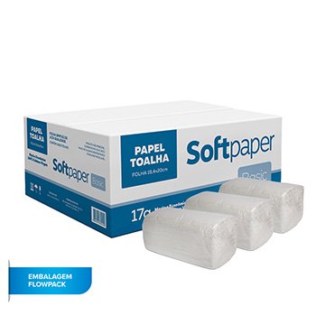 Papel Toalha Interf Softpaper Basic FS 17g CX 5.000UN