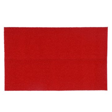 Tapete Vinil Vermelho Borda Baixa 1,30x0,80m