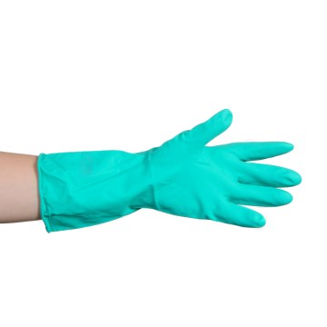 Luva de Segurança Látex Soft Flocada Verde M Sanro