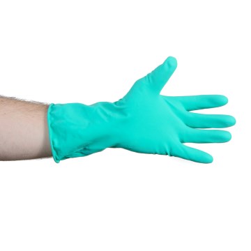 Luva de Segurança Látex Soft Flocada Verde G Sanro
